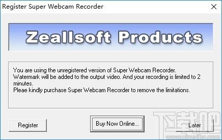 Zeallsoft Super Webcam Recorder下载,摄像头录制软件,视频录制,录制软件
