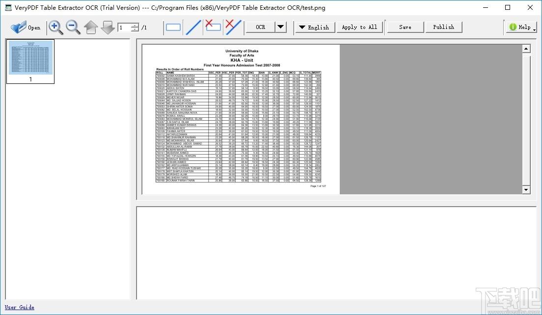 VeryPDF Table Extractor OCR下载,OCR识别提取,图像捕捉,文字识别