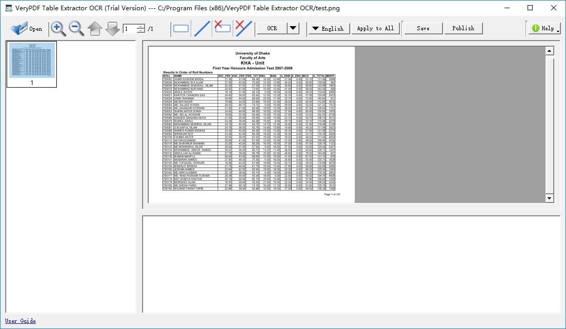 VeryPDF Table Extractor OCR下载,OCR识别提取,图像捕捉,文字识别