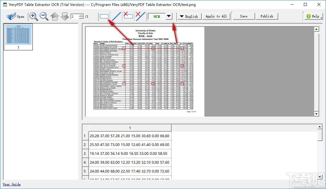 VeryPDF Table Extractor OCR下载,OCR识别提取,图像捕捉,文字识别
